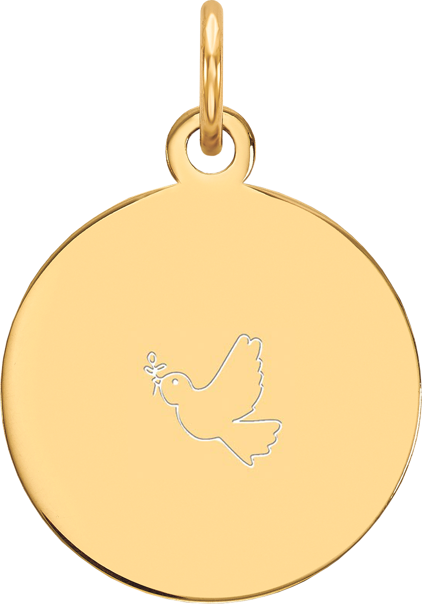 Gouden Hanger Kruis Johannes 316 Ø 15 mm Kettingen & armbanden