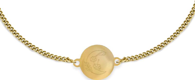 Gouden Armband - Boog - Johannes 10:9 - Armbanden