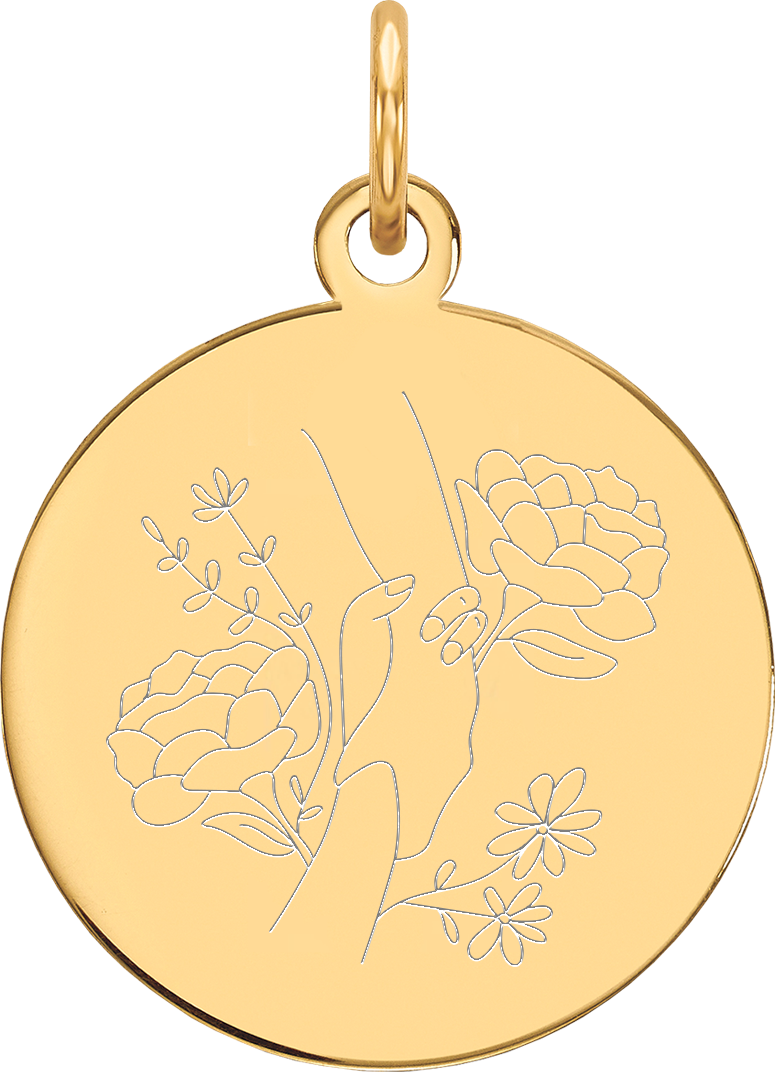 Gouden Hanger - Filippenzen 4:13 - Handen - Ø 15 mm