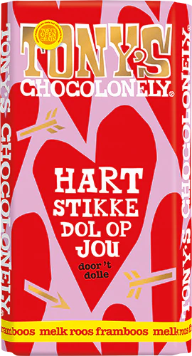Hartstikke Dol Op Jou - Melk Roos Framboos