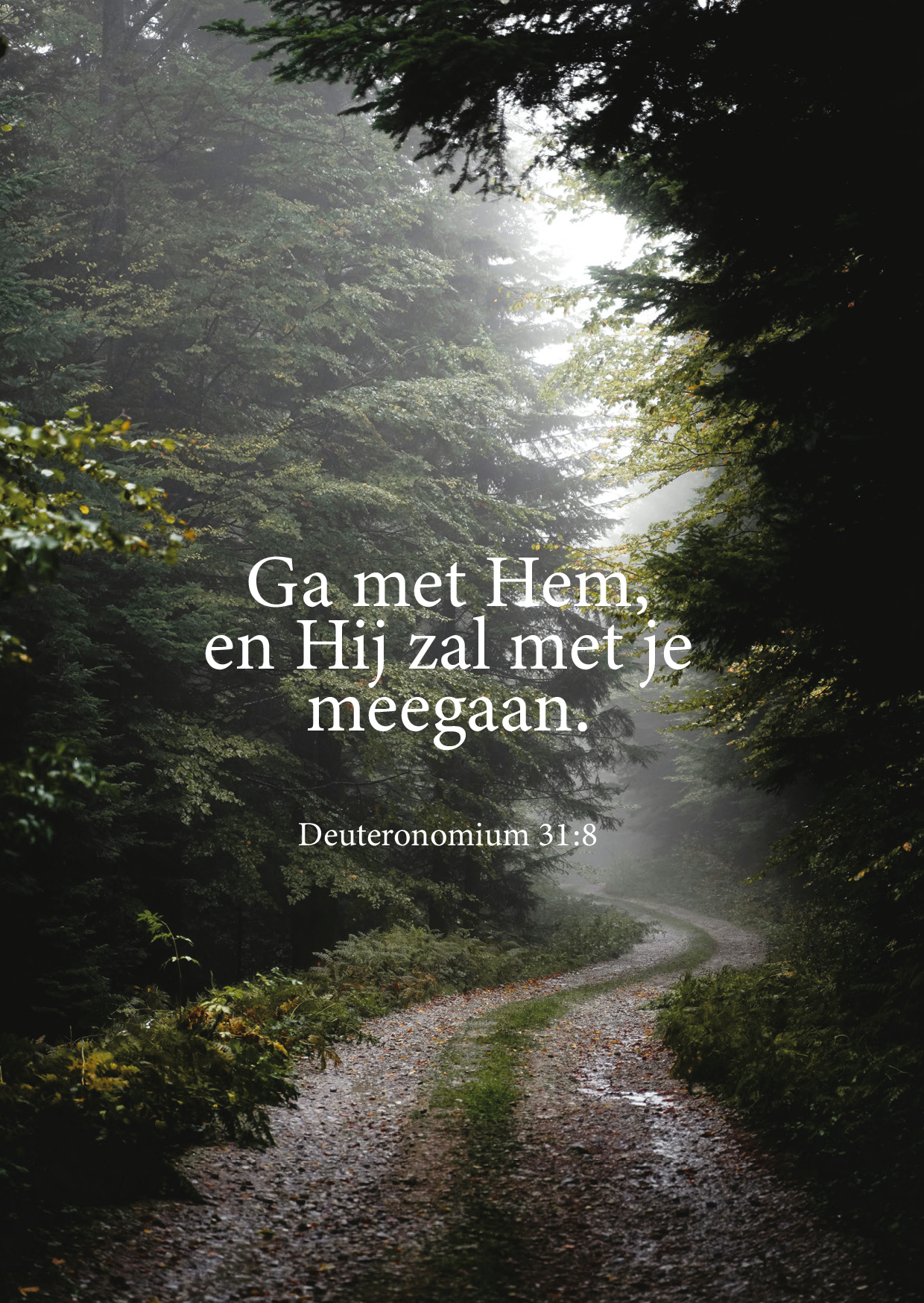 Kaart - Deuteronomium 31:8 - Ga Met Hem