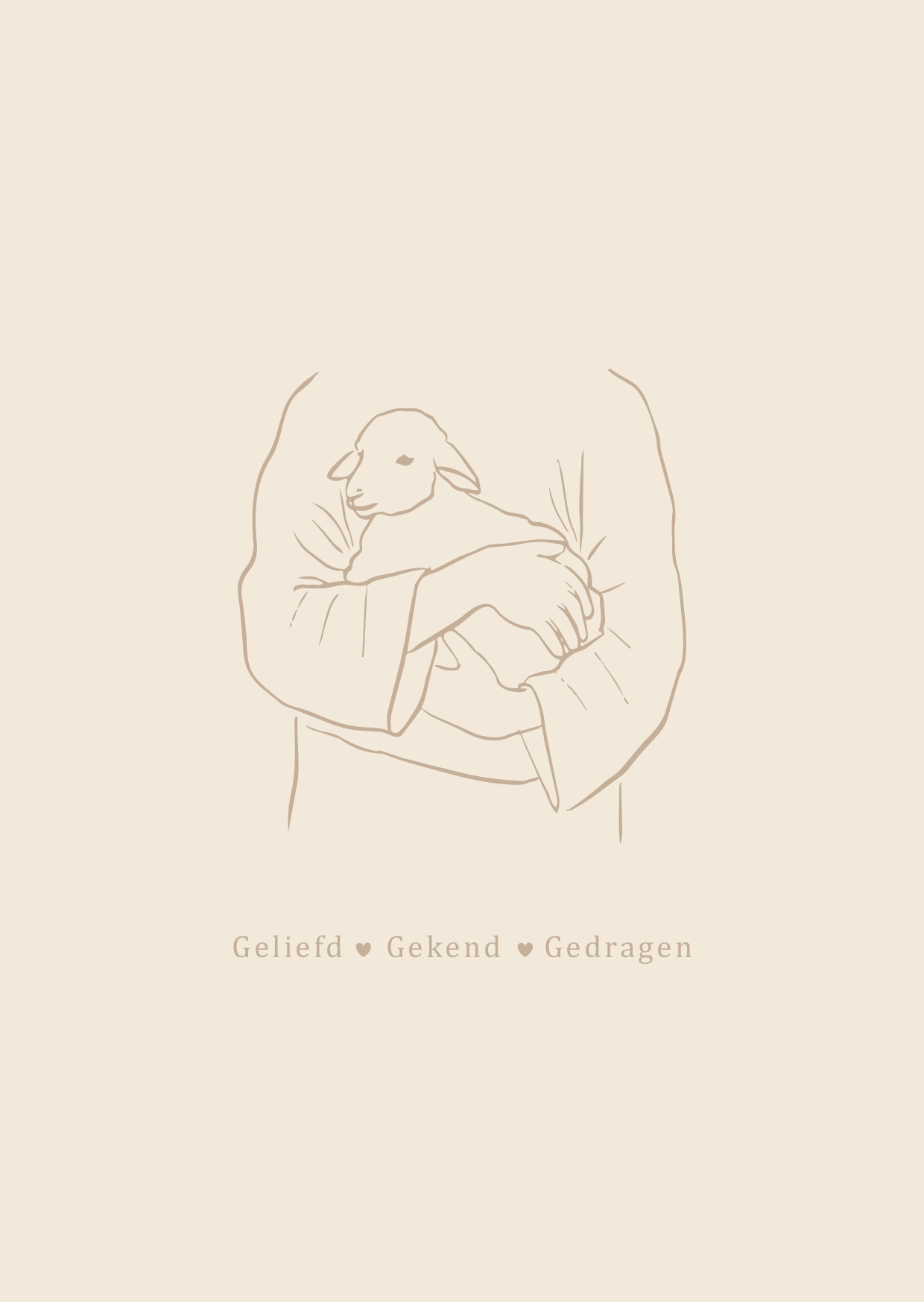 Kaart - Geliefd, Gekend, Gedragen