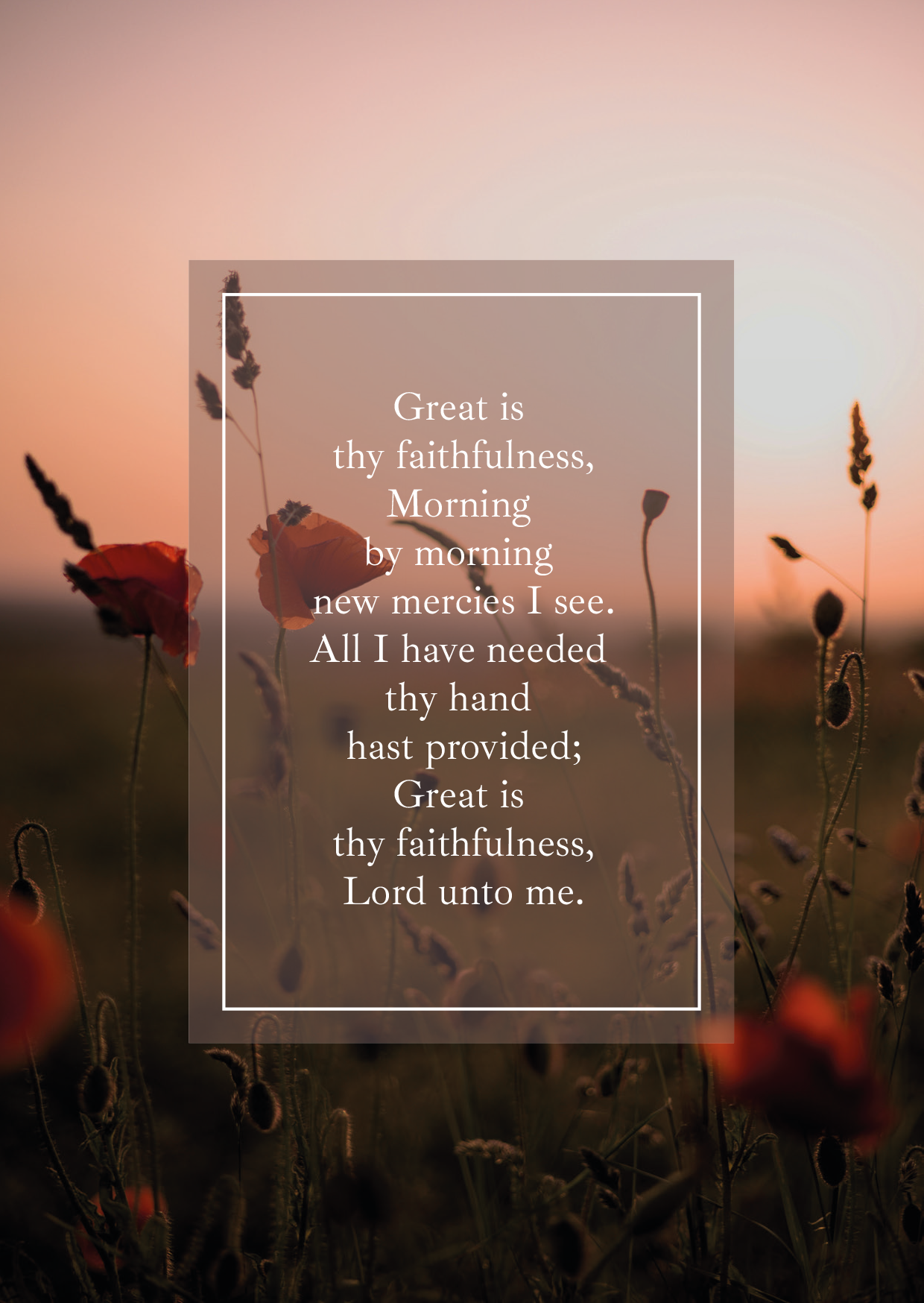 Kaart - Great is Thy Faithfulness