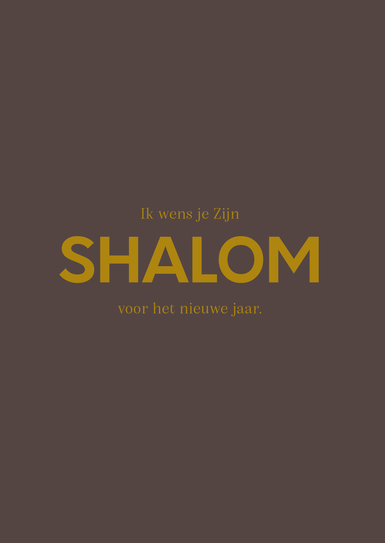 Kaart - Ik Wens Je Zijn Shalom