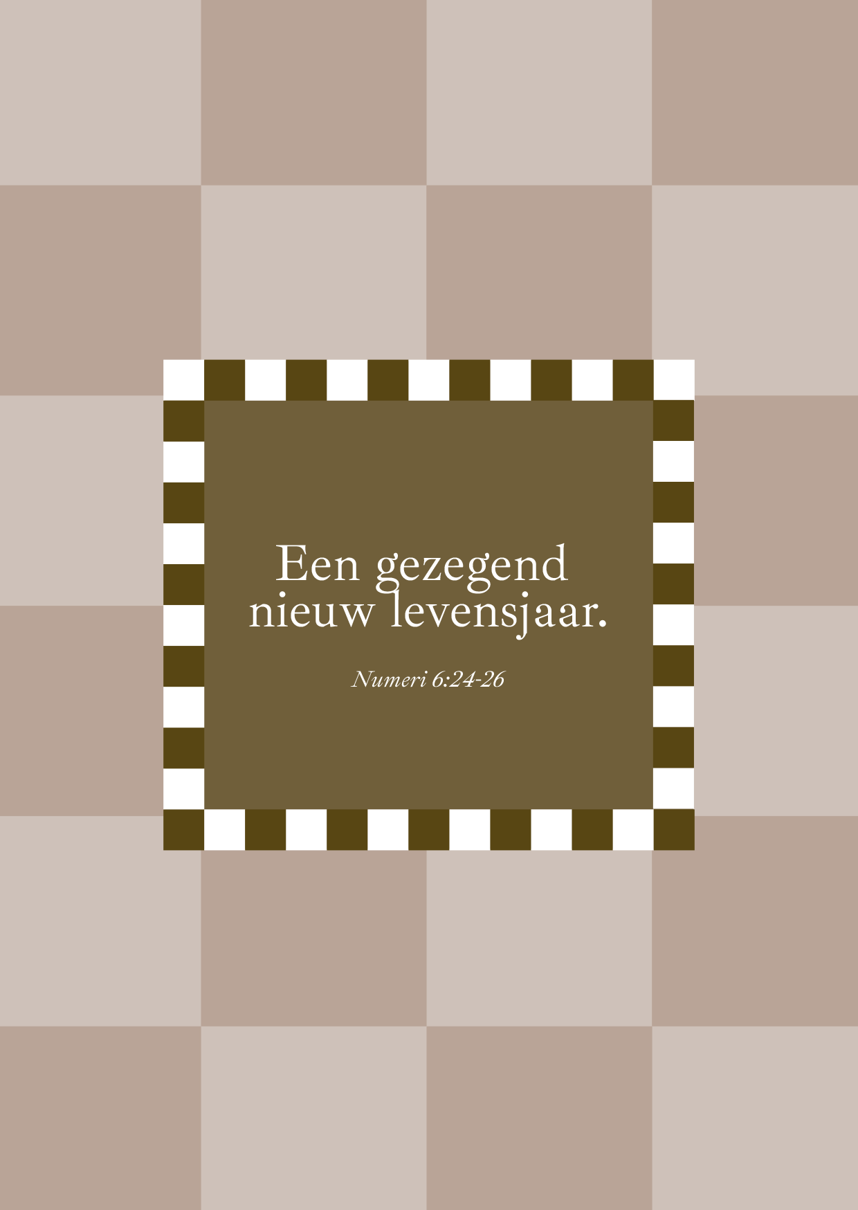 Kaart - Numeri 6:24-26 - Een Gezegend Nieuw Levensjaar