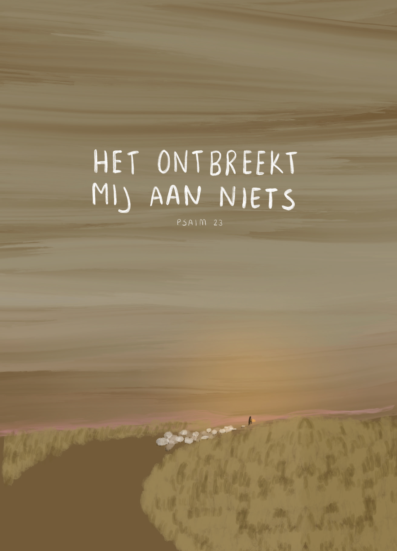 Kaart - Psalm 23 - Het Ontbreekt Mij Aan Niets
