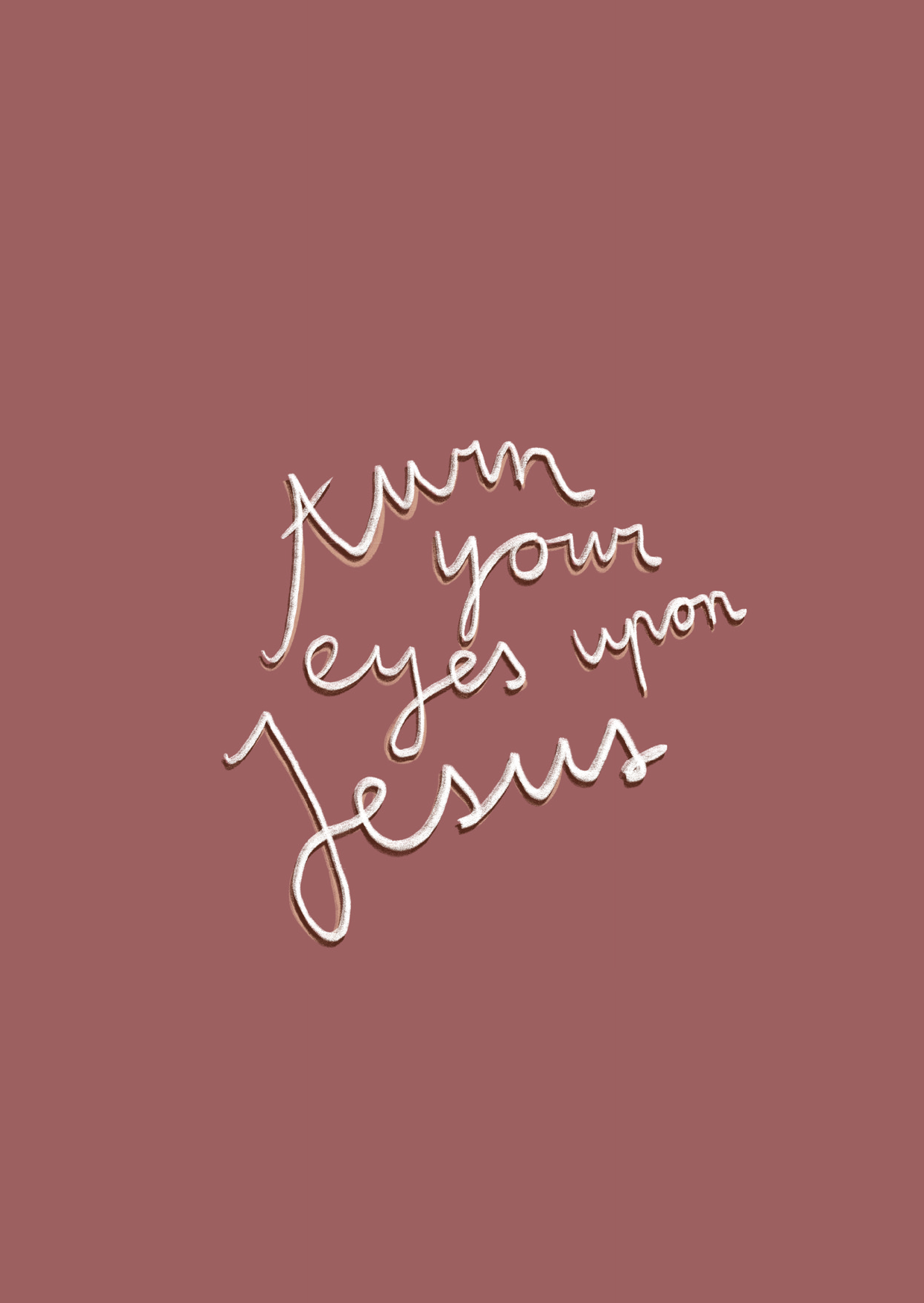 Kaart - Turn Your Eyes Upon Jesus
