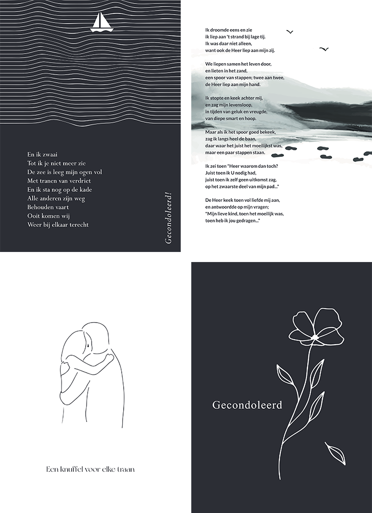 Kaarten Condoleance - Set 3