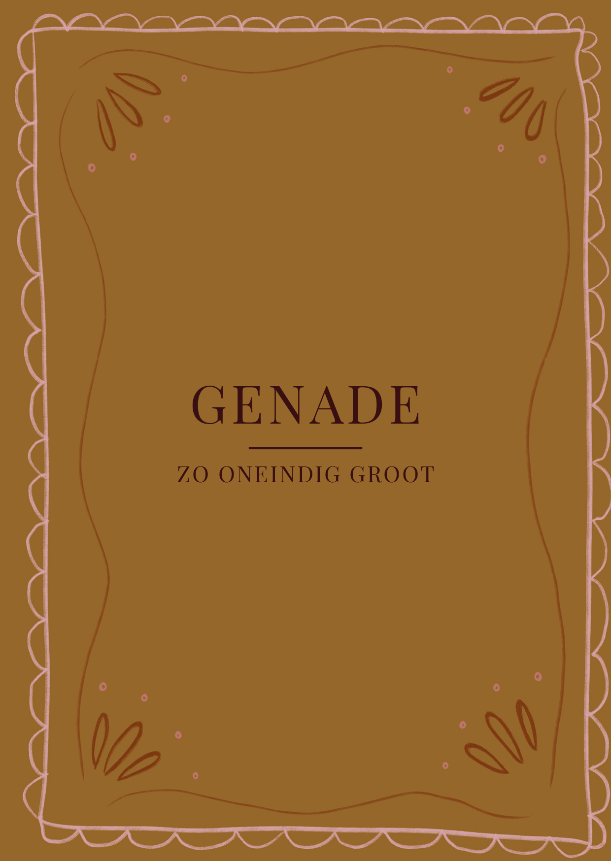 Kerstkaart - Genade Zo Oneindig Groot