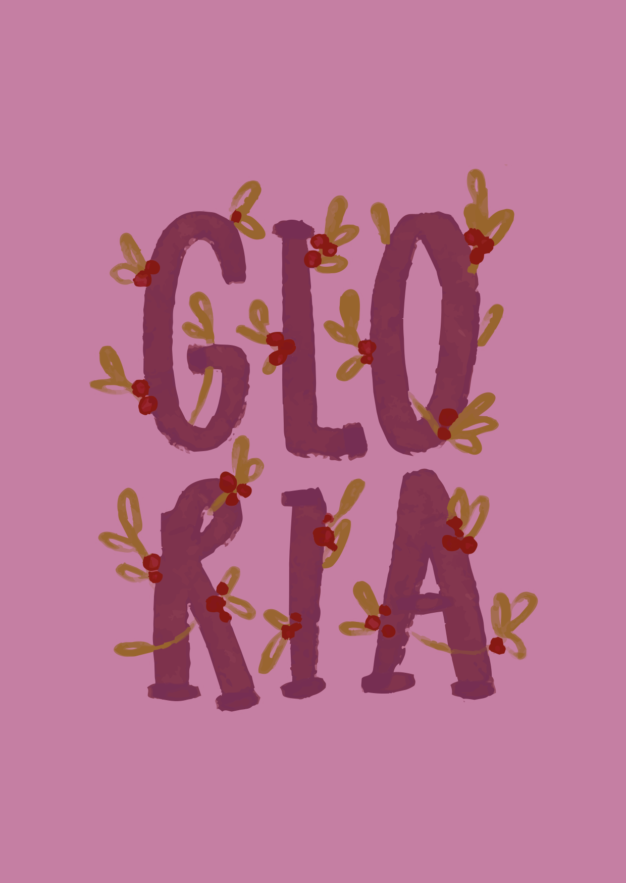 Kerstkaart - Gloria