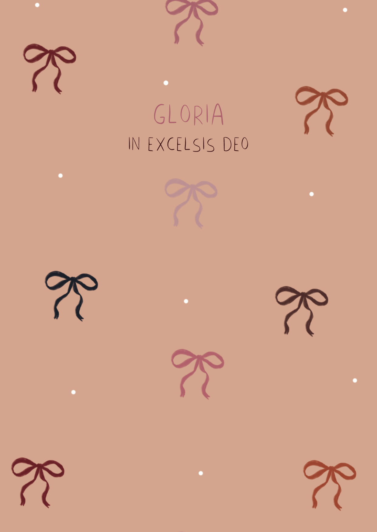 Kerstkaart - Gloria in Excelsis Deo