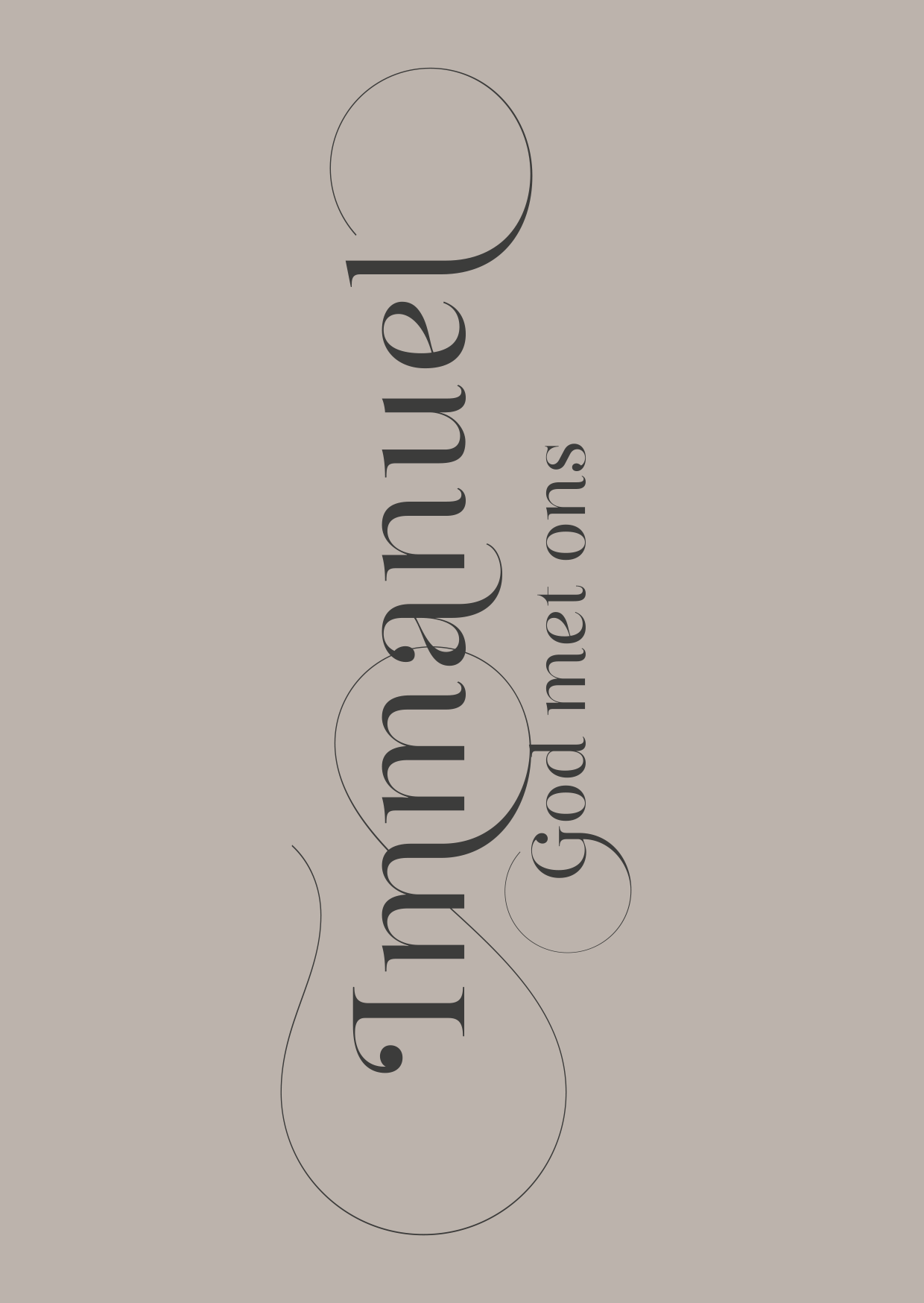 Kerstkaart - Immanuel God Met Ons