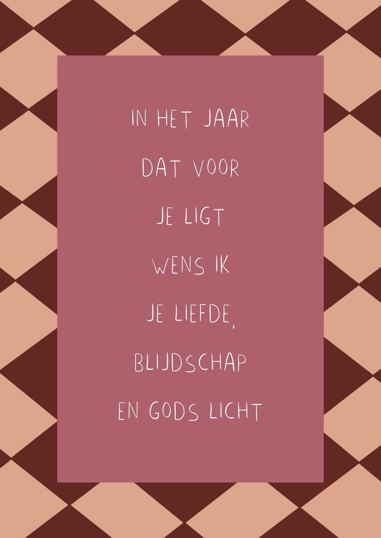 Kerstkaart - In Het Jaar Dat Voor Je Ligt