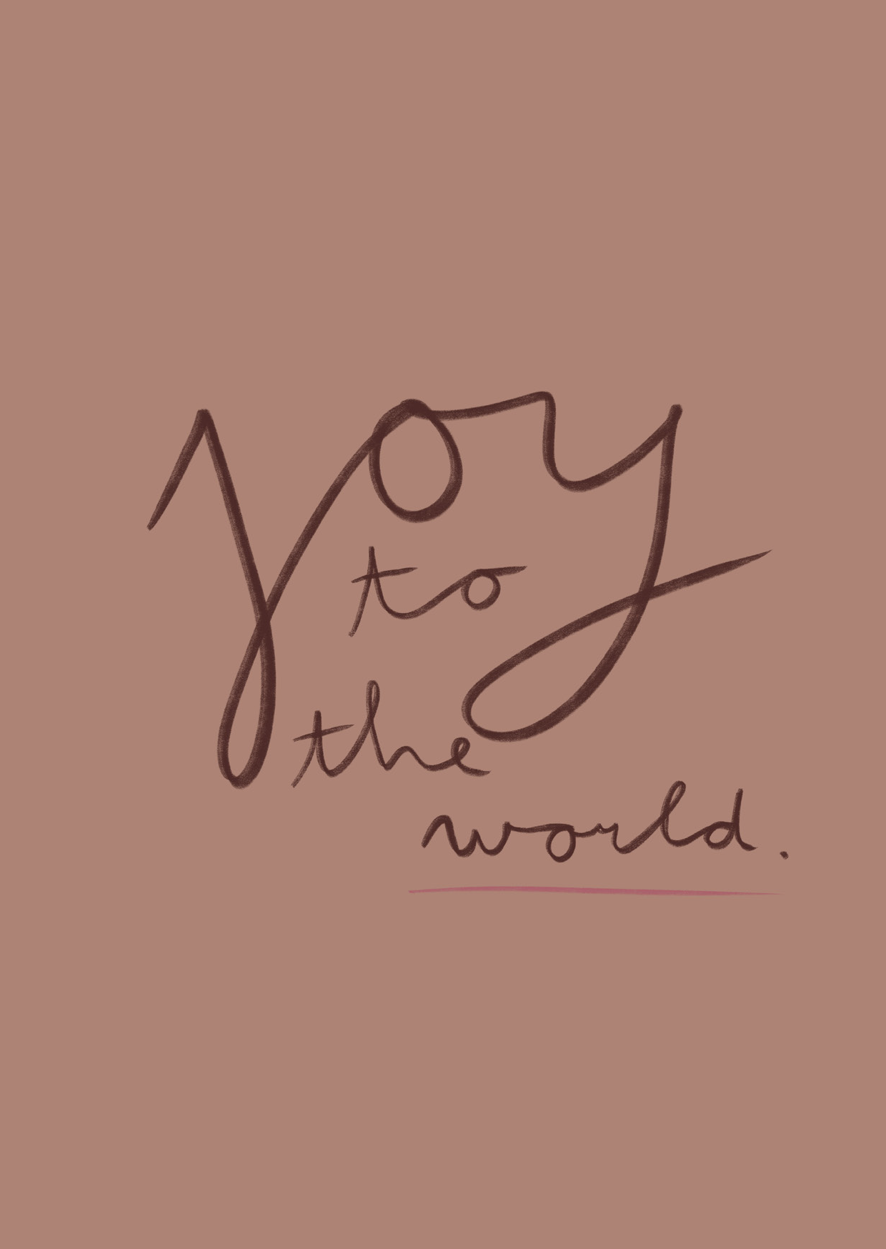 Kerstkaart - Joy to The World