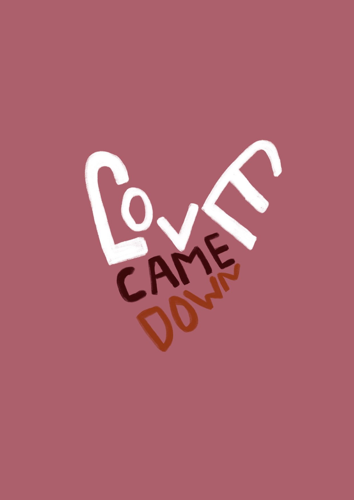 Kerstkaart - Love Came Down