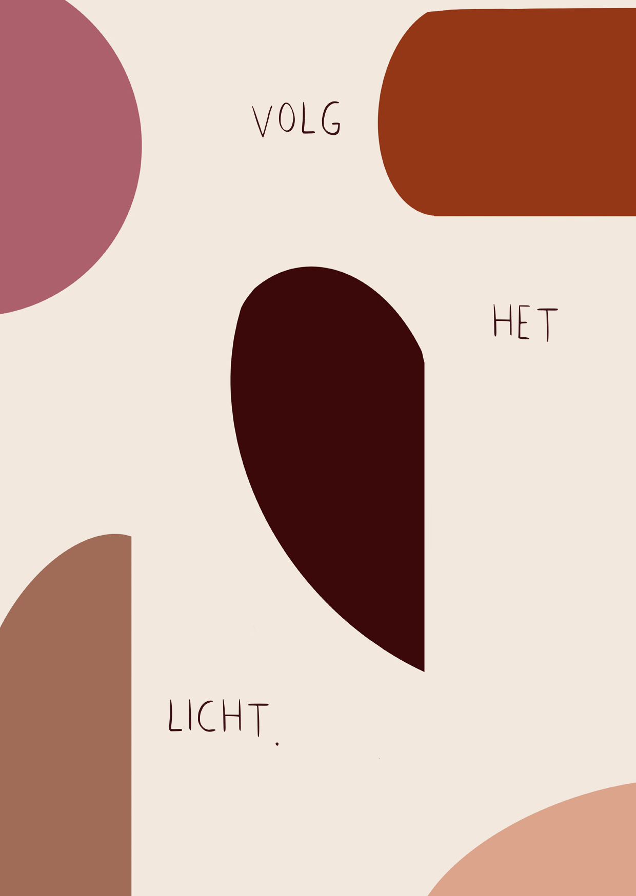 Kerstkaart - Volg Het Licht
