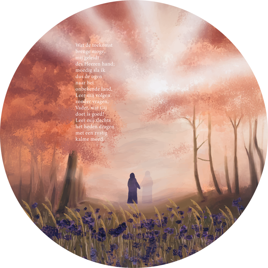 Muurcirkel - Wat De Toekomst Brenge Moge - Ø 35 cm