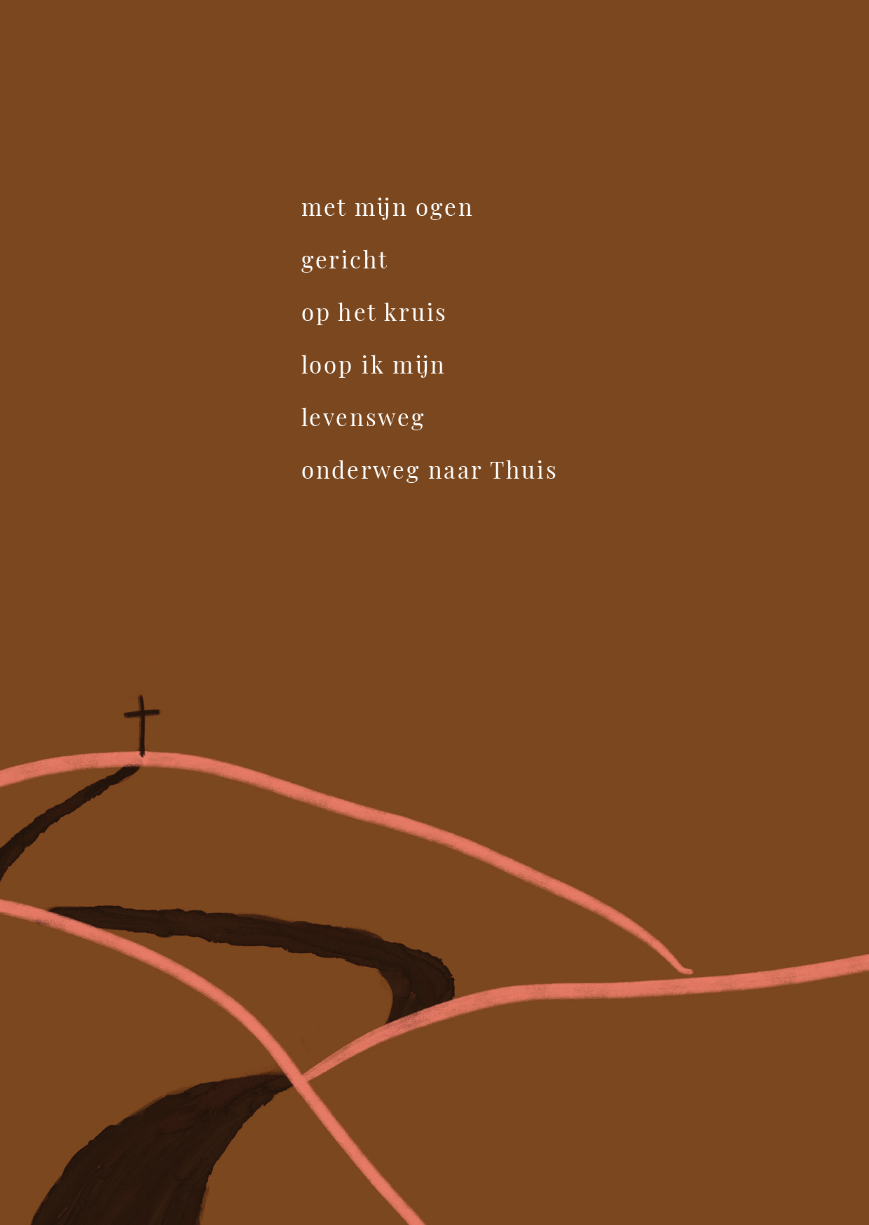 Paaskaart - Met Mijn Ogen Gericht Op Het Kruis