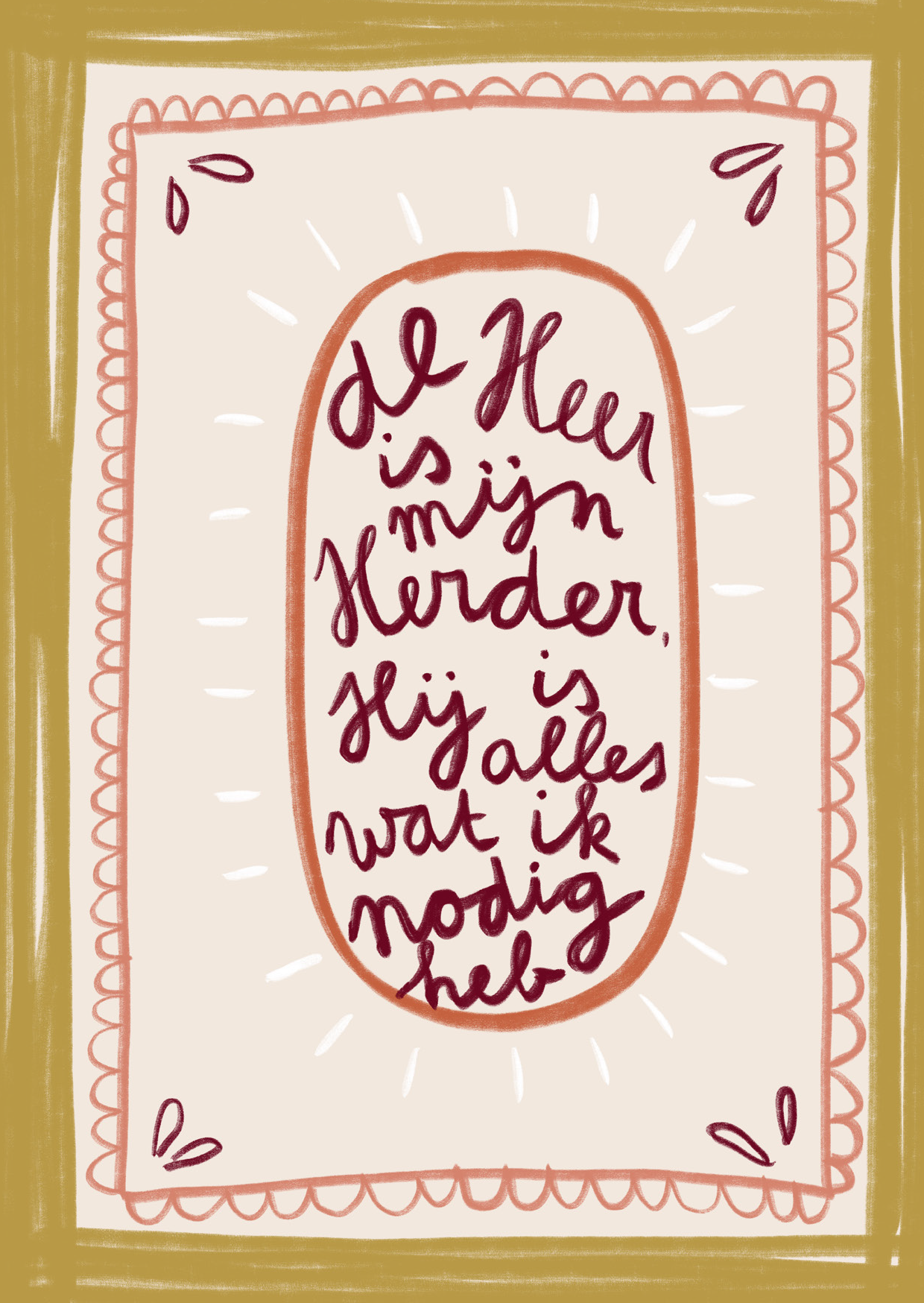 Poster - De Heer is Mijn Herder