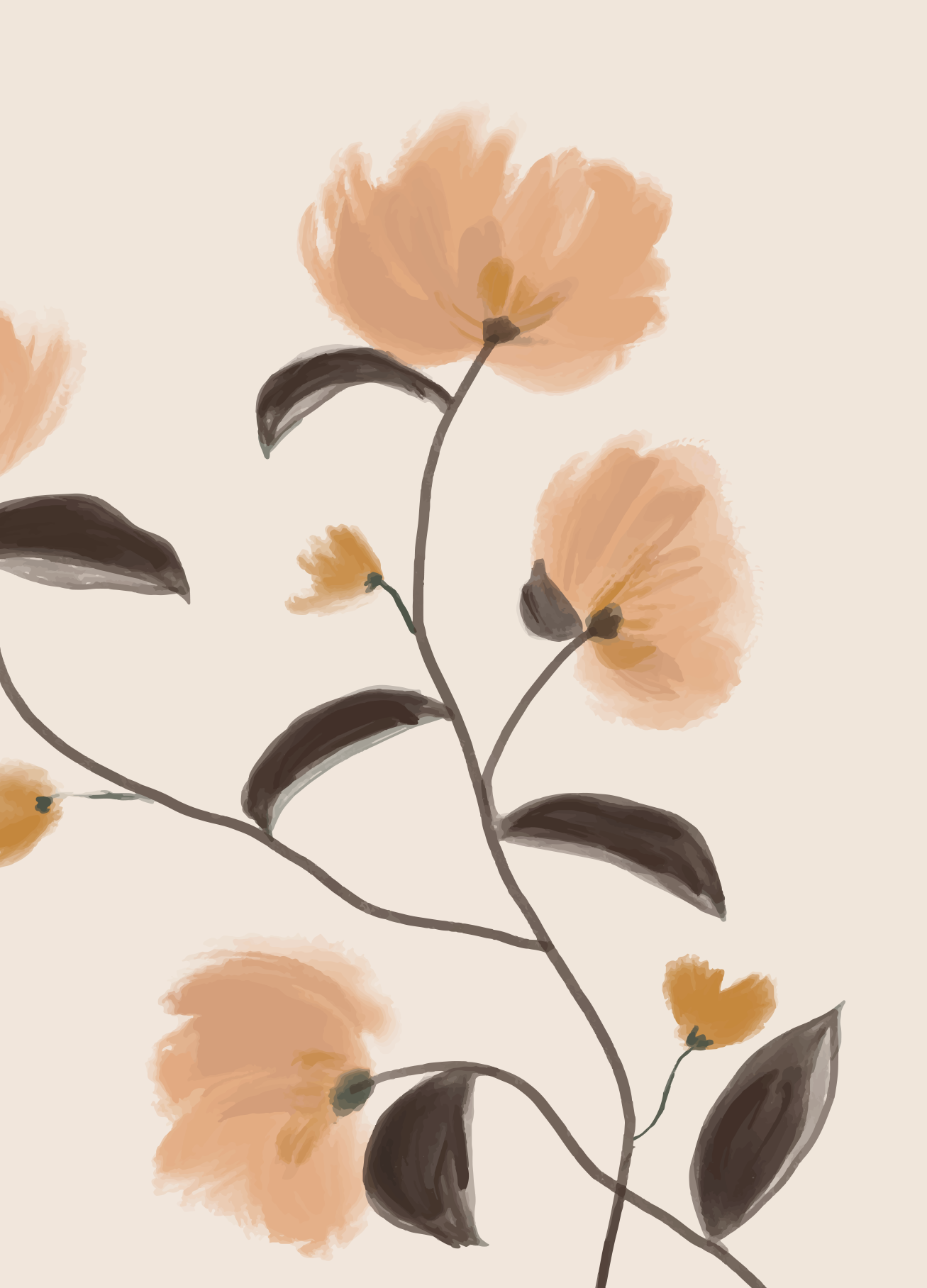 Poster - Kijk Naar de Bloemen