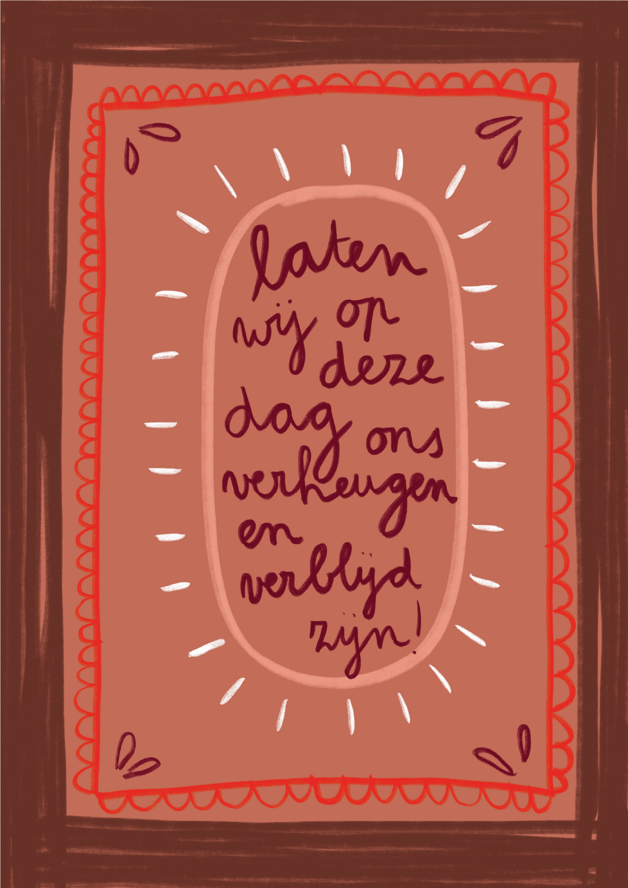 Poster - Laten Wij Op Deze Dag Ons Verheugen