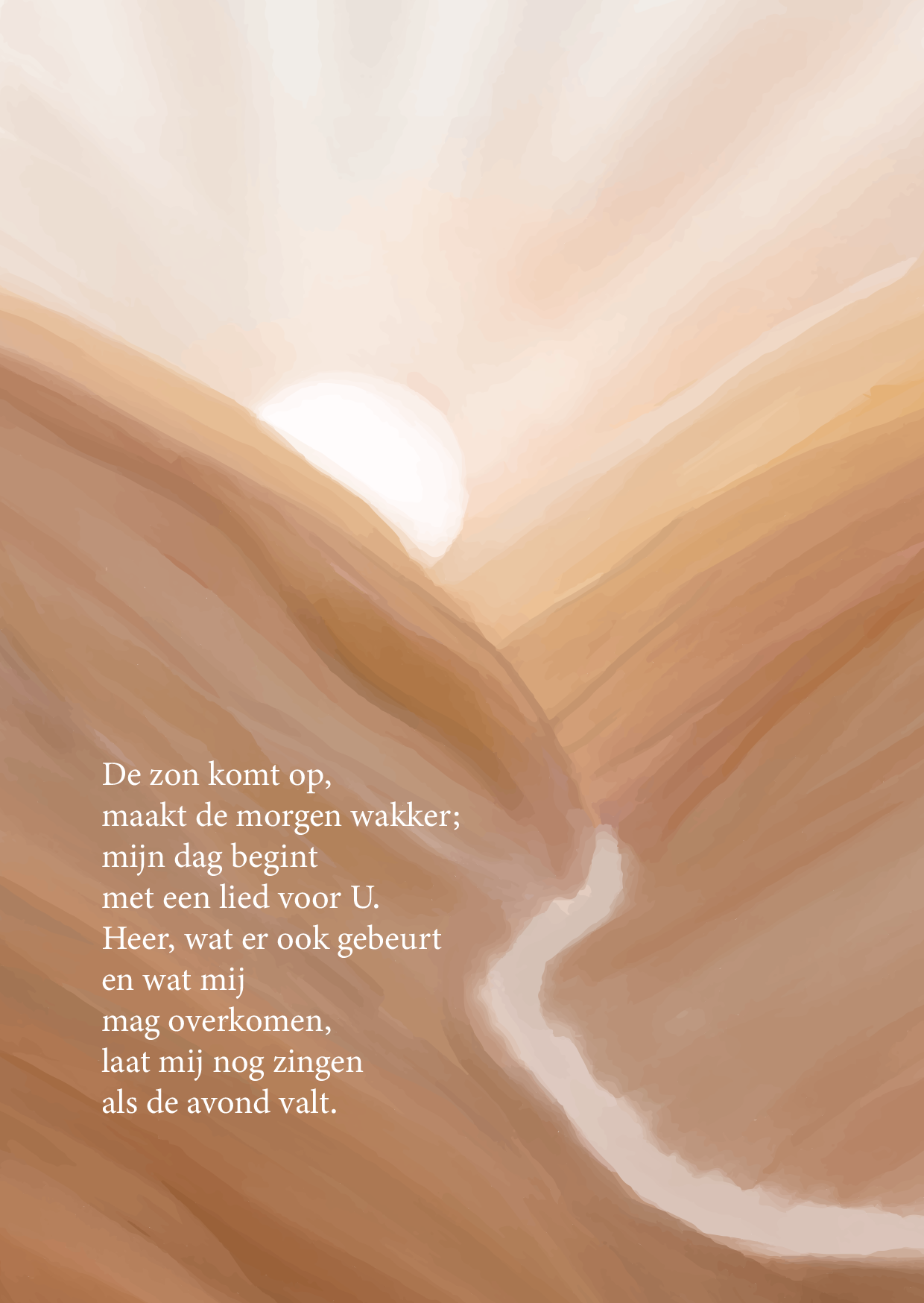 Poster - Opwekking 733 - De Zon Komt Op, Maakt De Morgen Wakker
