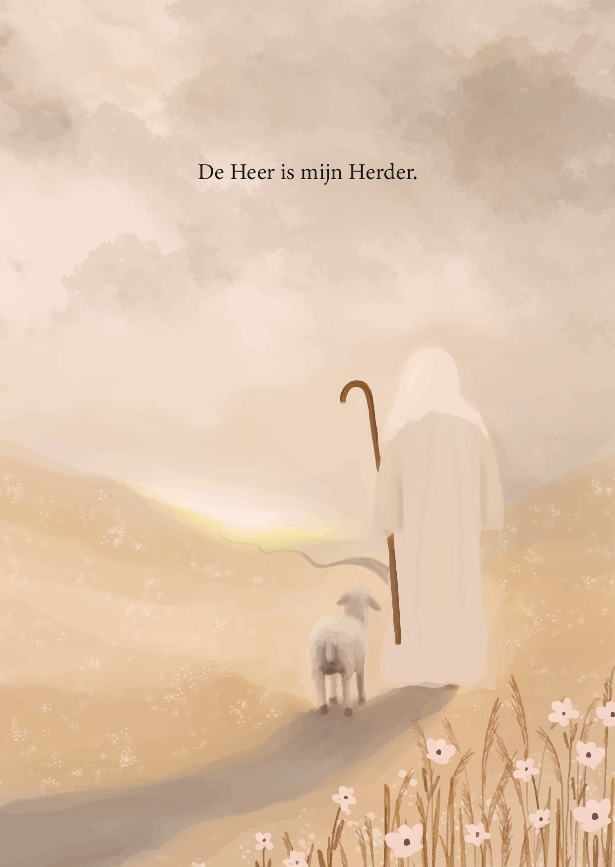 Poster - Psalm 23 - De Heer Is Mijn Herder