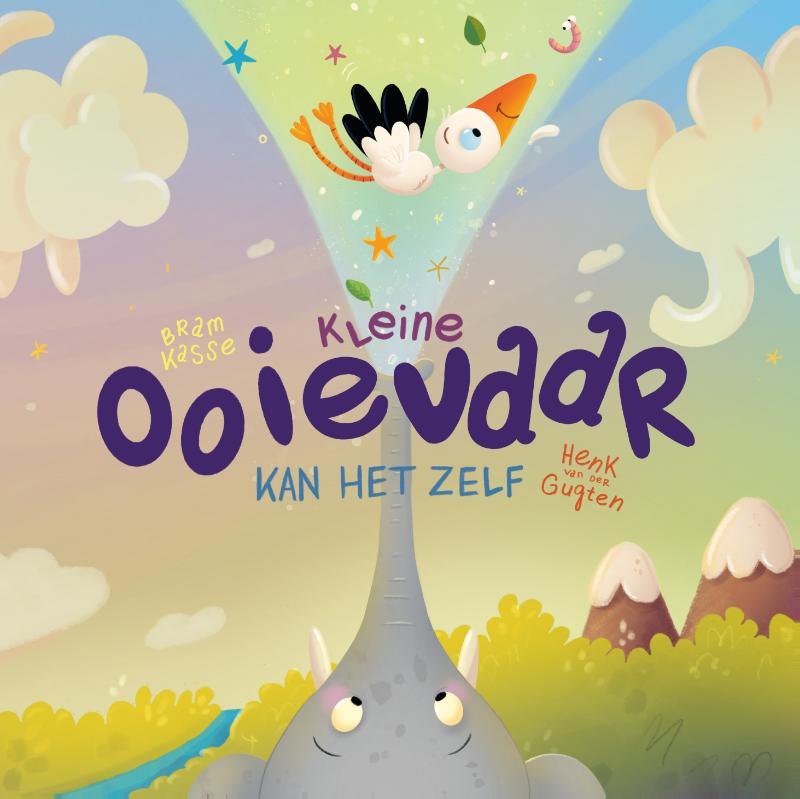 Kleine Ooievaar Kan Het Zelf