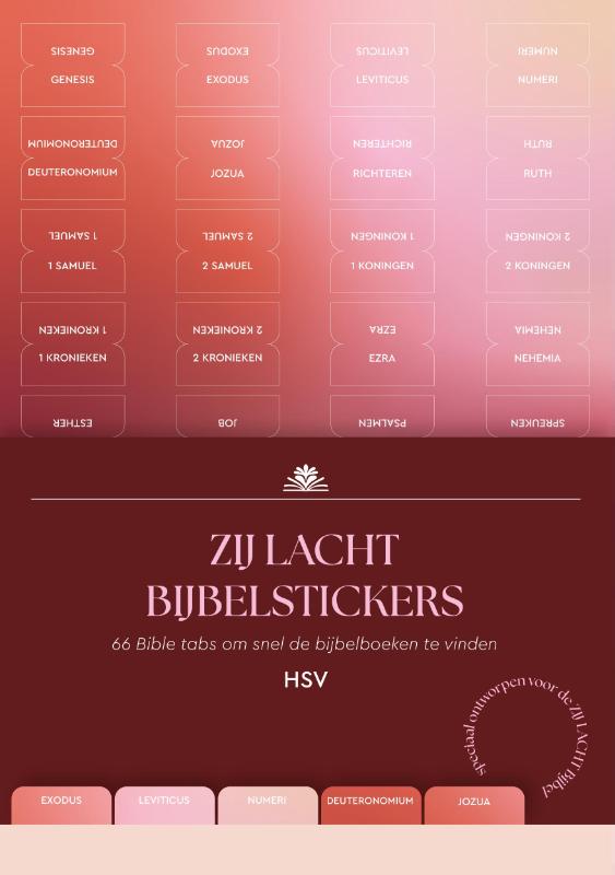 Zij Lacht Bijbelstickers HSV