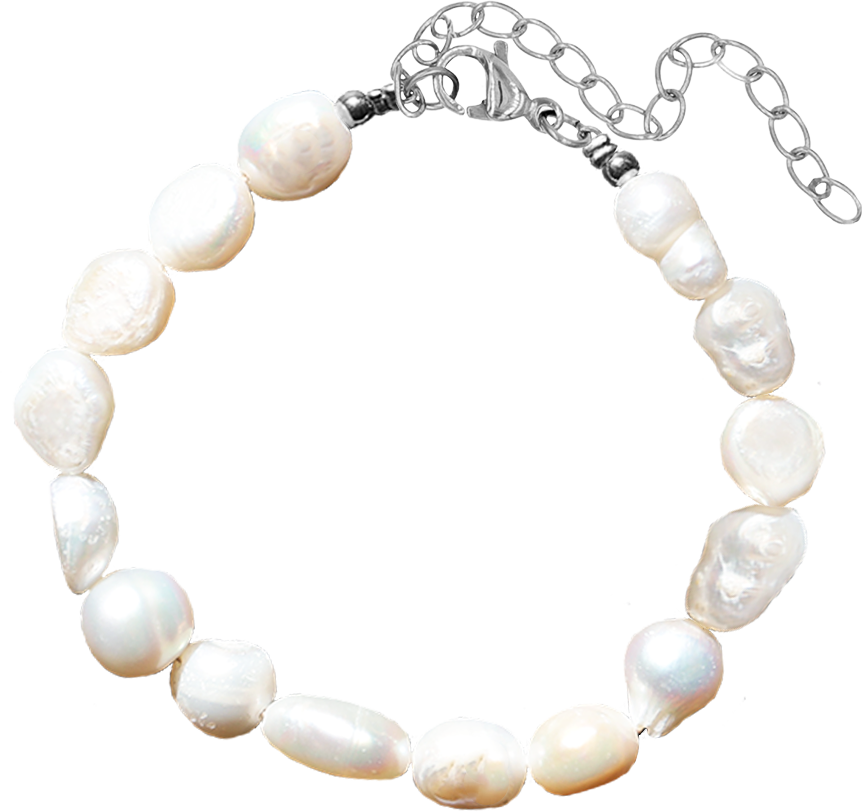 Zilveren Armband - Mattheüs 13:45-46 - Parel